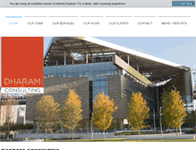 Tablet Screenshot of dharamconsulting.com